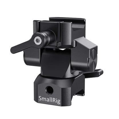 [CLEARANCE] SmallRig Swivel and Tilt Monitor Mount with NATO Clamps, 1.2Kg Load Capacity, 360 / 140 Degree Positioning, Quick Release Design with Knobs for On-Camera Video Monitors BSE2385