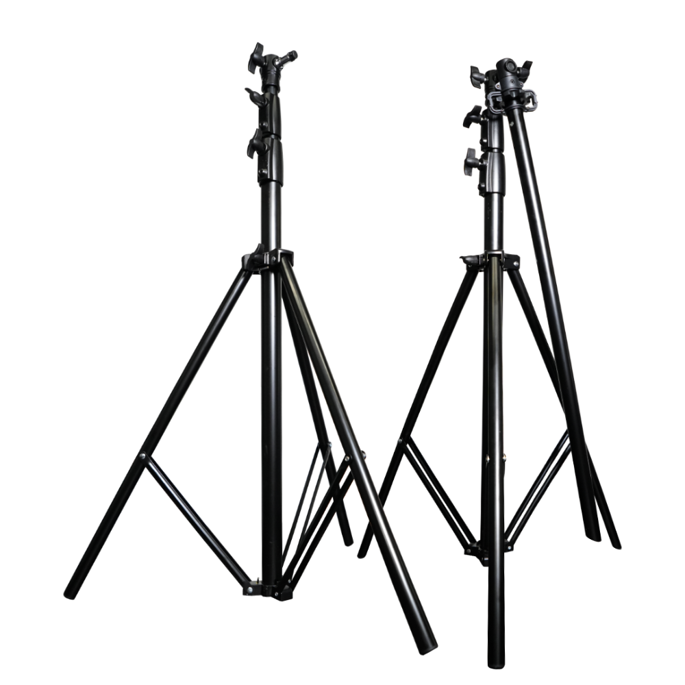 Pxel 2.6M Light Stand with Crossbar & Chain Drive, Plastic Counterweight Chain with  260cm Max Height