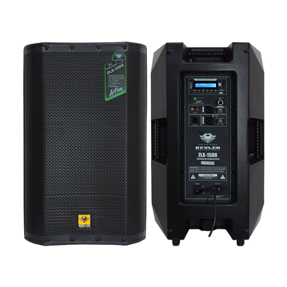 KEVLER ZLX-15DX (PAIR) 15" Active Powered PA  Speaker 1000W Class D Bluetooth USB DSP Full Range