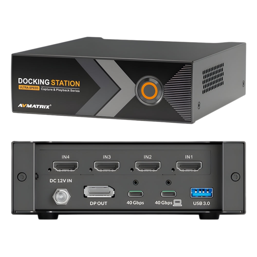 AVMATRIX TB-P51 / C41 / C-42 Ultra-Speed Docking Station Capture & Playback Thunderbolt with 5 / 4-Channel