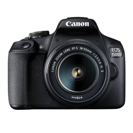 Canon EOS 1500D DSLR Camera Kit with EF-S 18-55mm f/3.5-5.6.1 IS II Lens, 24.1MP APS-C CMOS Sensor, DIGIC 4+ Image Processor, 1080p 30fps FHD Video, Wi-Fi & NFC, LCD Display & 9-Point Autofocus