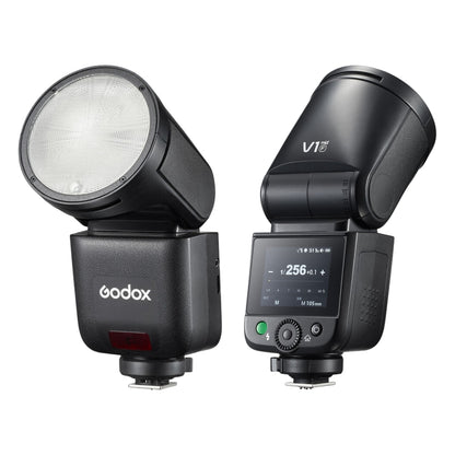 Godox V1 mid Round Head On-Camera Flash for C/S/F TTL Cameras with Up to 650 Full-Power Flashes