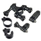 GoPro Roll Bar / Handlebar + Seatpost Clamp Mount for Pipe or Pole with 3 Way Pivot Arm and Protective Liners for GOPRO Action Cameras | GRBM30, GRH30