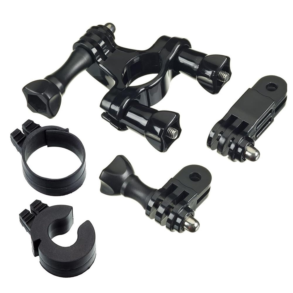 GoPro Roll Bar / Handlebar + Seatpost Clamp Mount for Pipe or Pole with 3 Way Pivot Arm and Protective Liners for GOPRO Action Cameras | GRBM30, GRH30