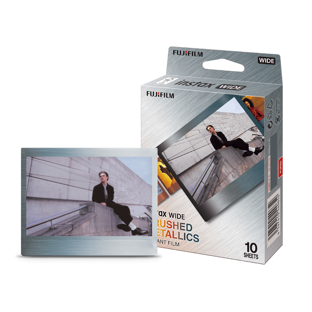 Fujifilm Instax Wide Brushed Metallics Film (10 Sheets) Single Pack for Instant Camera