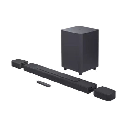 JBL BAR 1000 880W 7.1.4 Soundbar and Subwoofer System with Dolby Atmos and MultiBeam Surround Sound, HDMI eARC with 4K Video Pass-Through, and Detachable Side Speakers