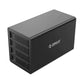 Orico 2.5" / 3.5" SATA HDD / SSD 4 Bay External Hard Drive Enclosure with USB 3.1 Gen 2 Type-C Interface, Max 10Gbps Transfer Rate, Max 64TB Support Capacity, 150W Built-In Power and Daisy Chain Series Connection | 3549C3