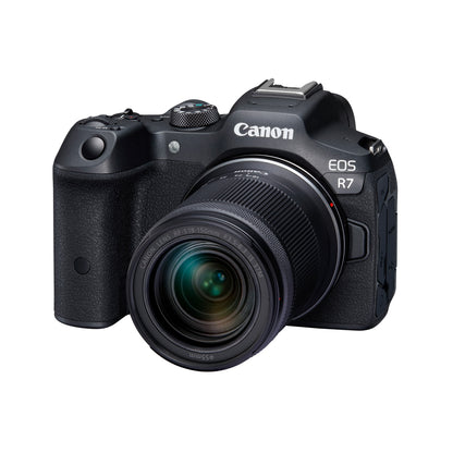 Canon EOS R7 Mirrorless Digital Camera with RF-S 18-150mm f/3.5-6.3 IS STM Lens, 32.5MP APS-C CMOS Sensor DIGIC X Processor, 4K UHD Video, Wi-Fi & Bluetooth, Touch Screen LCD Display, Dual SD Card Slots, In-Body & Optical Image Stabilizer
