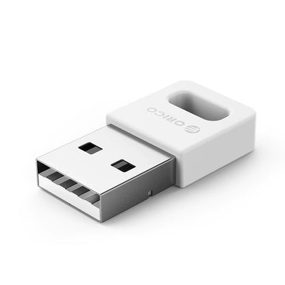 [CLEARANCE] ORICO USB Type-A Bluetooth 4.0 Adapter with 3 Mbps Transmission Speed and 20m Transmission Range for Bluetooth Speaker, Bluetooth Headphones, Wireless Keyboard & Mouse, Gamepad, Printer, and Mobile Phones to PC - White