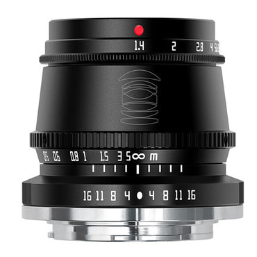 TTArtisan 35mm F/1.4 APS-C Format FUJIFILM X Mount Prime Lens Large Aperture Sonr Optical Design Full Metal Body, MF Manual Focus, 11" Focus Distance, Clicked Aperture Ring for Smooth Bokeh & Low Light Photography | Black, Silver