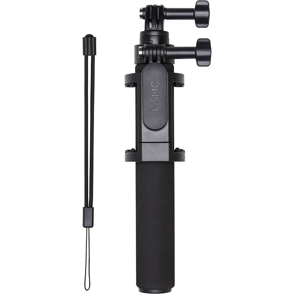 DJI 36" Extension Rod Selfie Stick with Integrated Smartphone Holder, 90 Degree Tilt Interface and 1/4"-20 Female Bottom Mounting Thread for DJI Osmo Action Camera