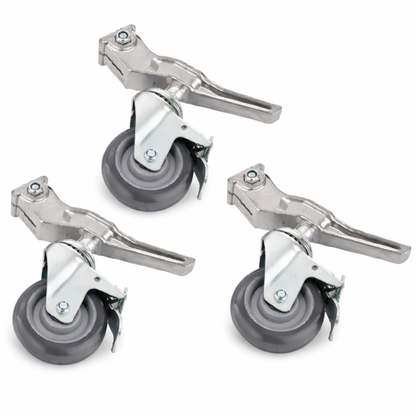 MEKING 3pcs Locking Caster Wheel Set for Combo Stand | M11-036B