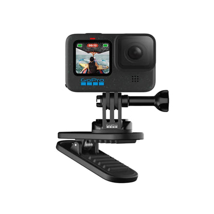 GoPro Magnetic Swivel Clip Mount with 360 Degree Rotation for HERO 12 / 11 / 11 Mini / 10 / 9 / 8 BLACK Action Camera | ATCLP-001