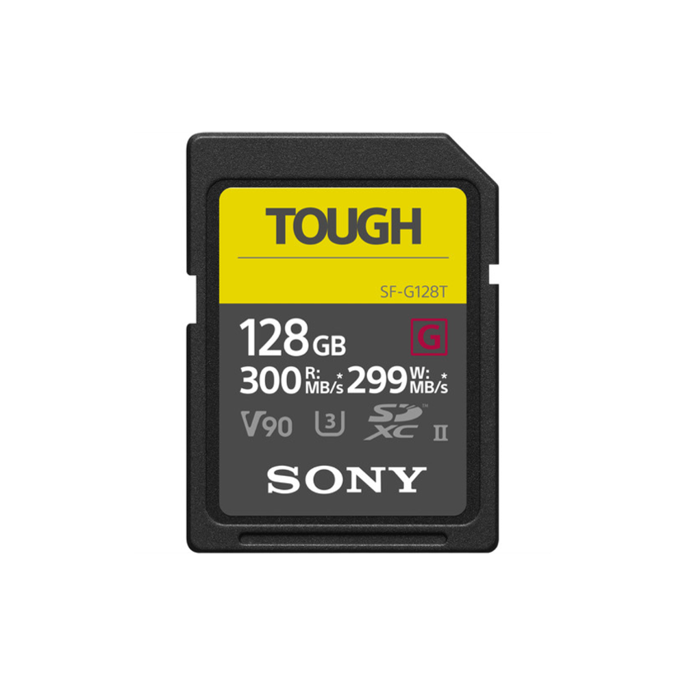 Sony SF-G Series TOUGH SDXC Memory Card (64GB / 128GB) UHS-II V90 Class 10 U3
