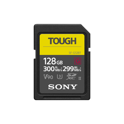 Sony SF-G Series TOUGH SDXC Memory Card (64GB / 128GB) UHS-II V90 Class 10 U3
