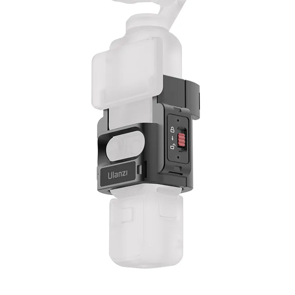 Ulanzi PK-06 DJI Osmo Pocket 3 Protective Expansion Adapter with Versatile Mounting Setup, Multi QR Quick Release Interface Mounts for Action Cameras