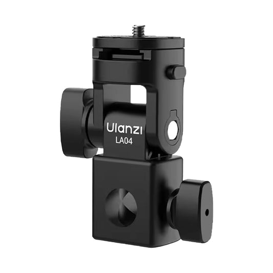 Ulanzi LA04 Light Stand Adapter with 1/4" Quick-Release Cold Shoe Mount, 180° Tilt Angle, Up to 3kg Load Capacity for Video Fill Lights, Speedlite, Cameras and Phone Holder | L121