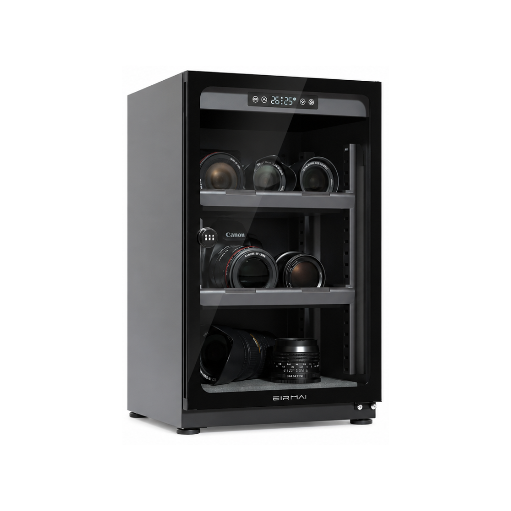 Eirmai MRD-90 PRO 85L Electronic Dry Cabinet Camera Lens Dehumidifying Storage Box | Black