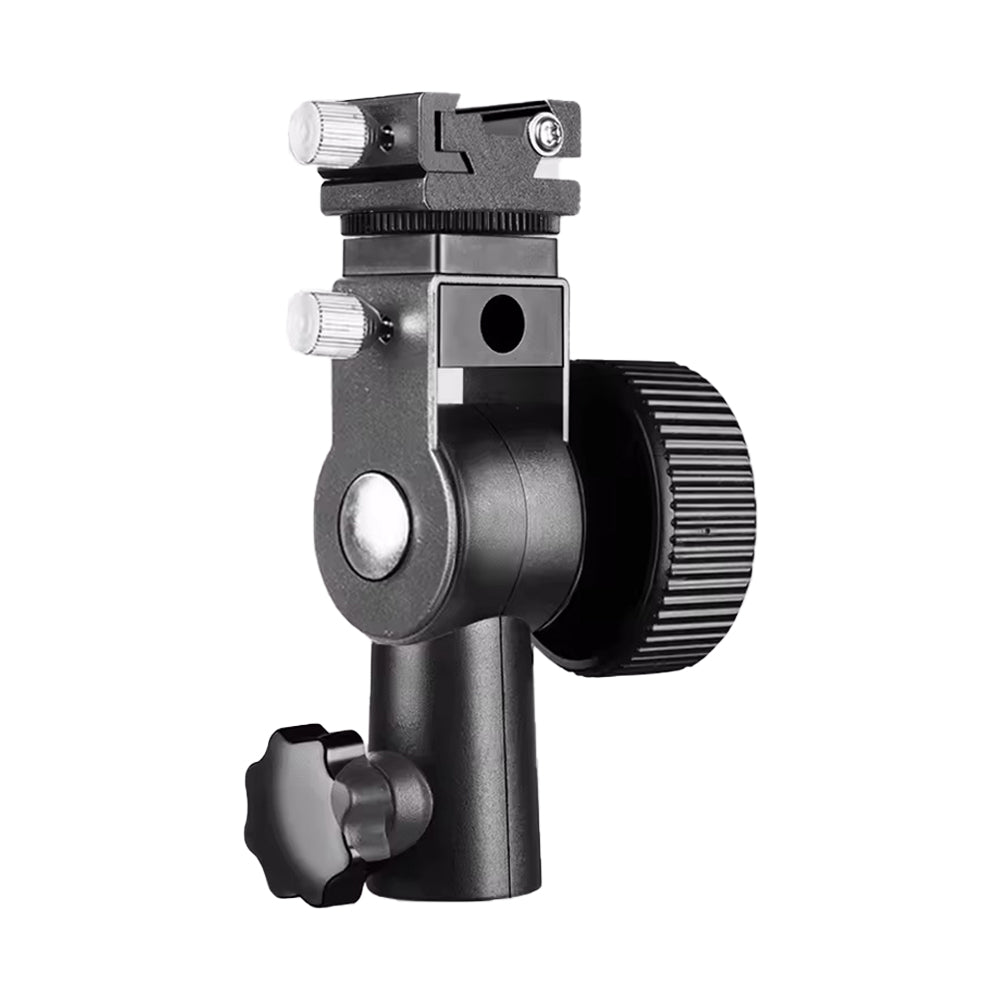 Dual Flash Bracket Hot Shoe Speedlight Stand Umbrella Holder Light Stand Bracket Mount 1 4 To 3 8 - View #3