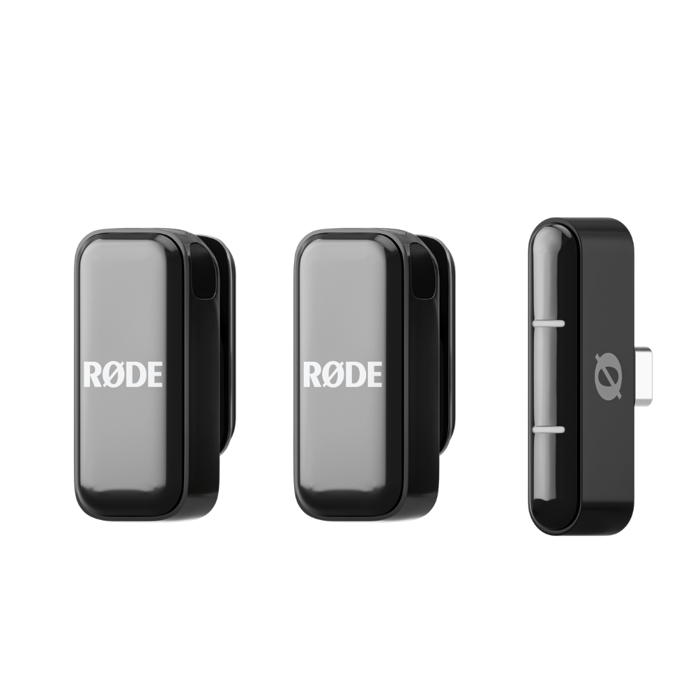 RODE WIRELESS MICRO USB-C / Lightning Ultra-Compact Wireless Microphone System with 2-Person Mic Transmitter, Type C Connector Receiver & Charging Case for Vlogging, Live Streaming & Video Content Creation