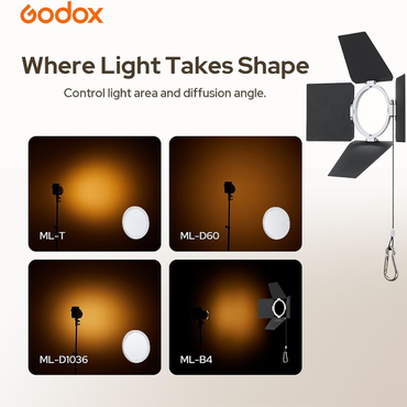 Godox ML-B4 Magnetic Four-Leaf Barndoor