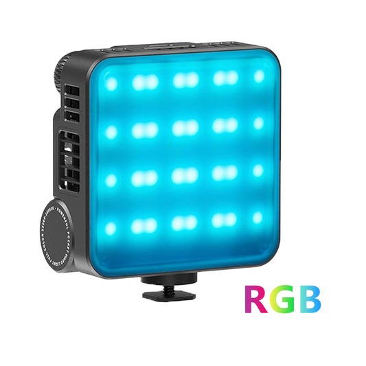 ZHIYUN CINEPEER CM15 RGB LED Mini Video Fill Light with Rechargeable Battery, Creative Lighting Effects, 1/4" Clip & Cold Shoe Adapter for On-Camera & Smartphone Mounting, Studio Lighting, Photography, Filmmaking, Vlogging & Live Steaming