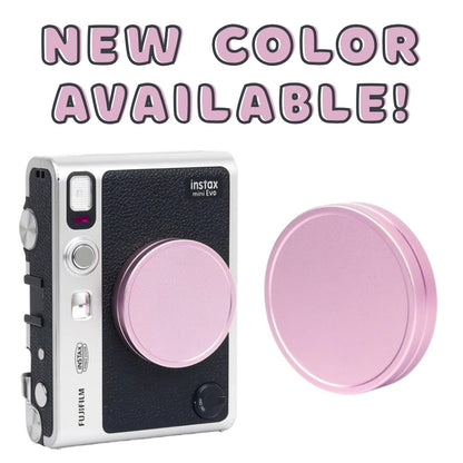 Pikxi Aluminum Protective Lens Cap for FUJIFILM Instax Mini EVO Instant Film Camera - Available in Black, Gray, Silver, Red, Purple, Rose Gold, Blue, Rose Pink Colors