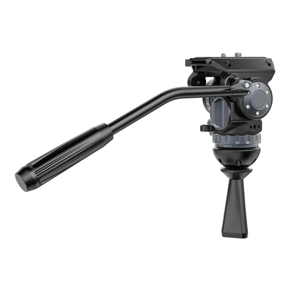 Ulanzi VideoFast Heavy-Duty Tripod with Fluid Head & Manfrotto Quick Release Plate - Carbon Fiber/Aluminum Legs, 360° Panning, +90°/-45° Tilting, 164cm Max Height, 25kg Load Capacity for Digital Cameras & Video Camcorders