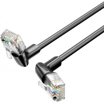[CLEARANCE] Vention Cat6A UTP 10Gbps High-Speed Ethernet Patch Cable with 500MHz Bandwidth and Right Angle Rotating RJ45 Connectors for Computers and Network Devices PC Laptop Wi-Fi Access Point Router and more