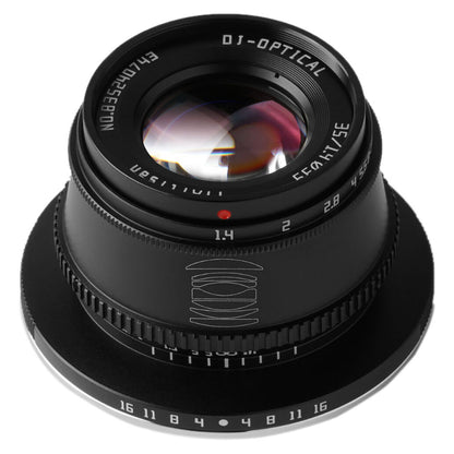 TTArtisan 35mm F/1.4 APS-C Format Canon RF Mount Prime Lens Large Aperture Sonr Optical Design Full Metal Body, MF Manual Focus, 11" Focus Distance, Clicked Aperture Ring for Smooth Bokeh & Low Light Photography | Black, Silver