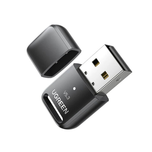UGREEN Bluetooth 5.3 2.4GHz USB Adapter Dongle with 20 Meters Max Connectivty Range for PC, Desktop Computer, Laptop, Tablet, Phone,  Mouse, Keyboard, Headset, Earphone, Printer, etc. | 90225