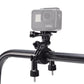 GoPro Roll Bar / Handlebar + Seatpost Clamp Mount for Pipe or Pole with 3 Way Pivot Arm and Protective Liners for GOPRO Action Cameras | GRBM30, GRH30