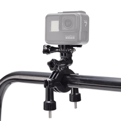 GoPro Roll Bar / Handlebar + Seatpost Clamp Mount for Pipe or Pole with 3 Way Pivot Arm and Protective Liners for GOPRO Action Cameras | GRBM30, GRH30