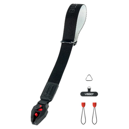VSGO Black Snipe Urban Camera Wrist Strap with Adjustable Wristband with V-Lock QR Quick Release Hook and Buckle