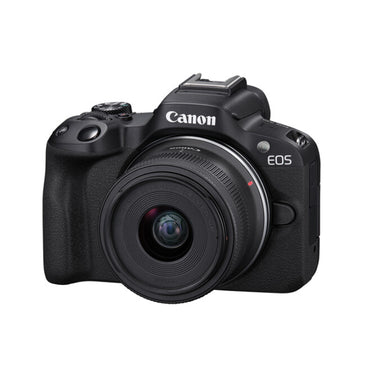 Canon EOS R50 Mirrorless Camera with RF-S 18-45mm f/4.5-6.3 IS STM Lens Kit, 24.2MP APS-C CMOS Sensor DIGIC X Processor, 4K UHD Video, Wi-Fi & Bluetooth, Digital Teleconverter, Touch Screen LCD Display, Vlogging & Live Streaming Ready