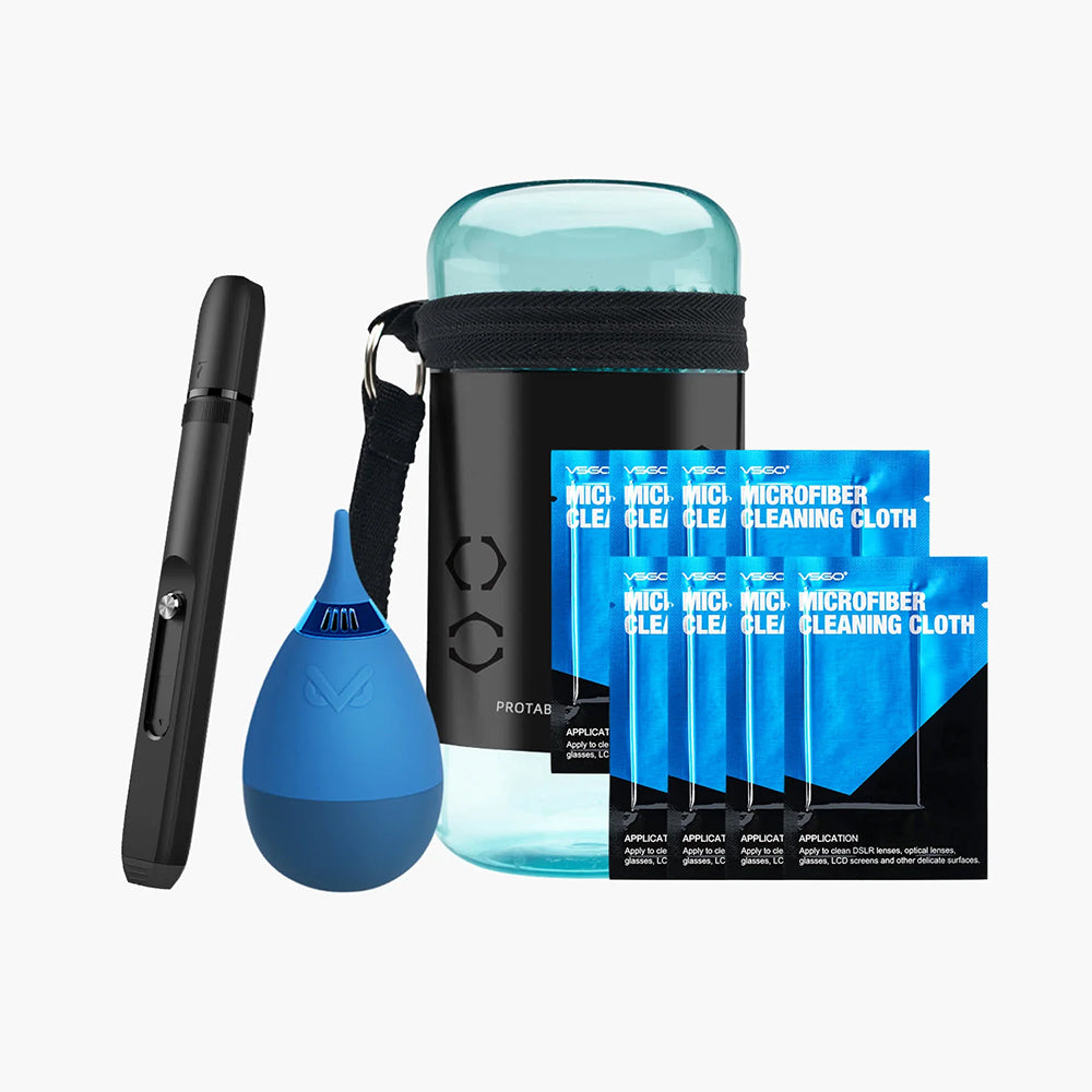 VSGO 11-in-1 Camera Lens & Optical Cleaning Kit with Air Blower, Cleaning Pen & Microfiber Cloths