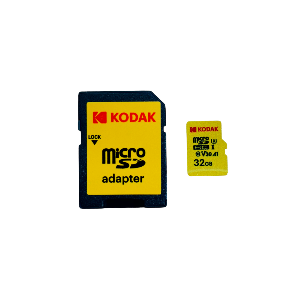 KODAK 32GB MicroSD UHS-I SDHC A1 V30 U3 Memory Card 4K Ultra HD