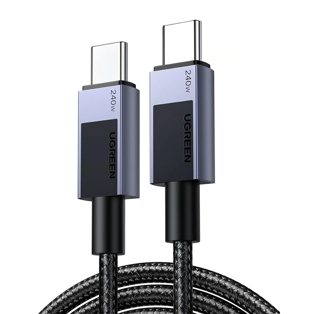 UGREEN L513 1M USB-C to USB-C 5A 240W PD Fast Charging Braided Cable USB 2.0 480Mbps Data