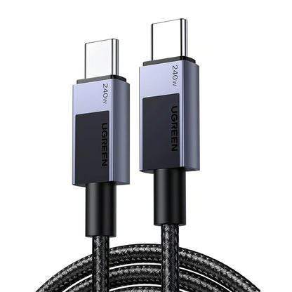 UGREEN L513 1M USB-C to USB-C 5A 240W PD Fast Charging Braided Cable USB 2.0 480Mbps Data