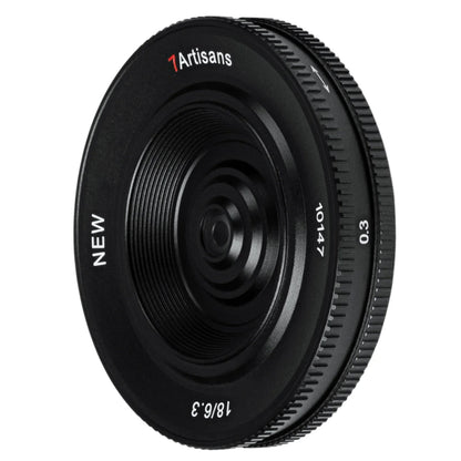 7Artisans 18mm F/6.3 Mark II APS-C Format Fujifilm X Mount Wide Angle Prime Pancake UFO Slim Lens MF Manual Focus for Mirrorless Cameras