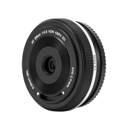 Viltrox AF 28mm f/4.5 FE VCM ASPH ED Sony E-Mount | Nikon Z | FUJIFILM XF Mount Auto Focus Prime Pancake Lens with Full Frame Optics and APS-C Format with Ultrathin Design, STM Motor for Sony, Nikon, Fujifilm Mirrorless Cameras