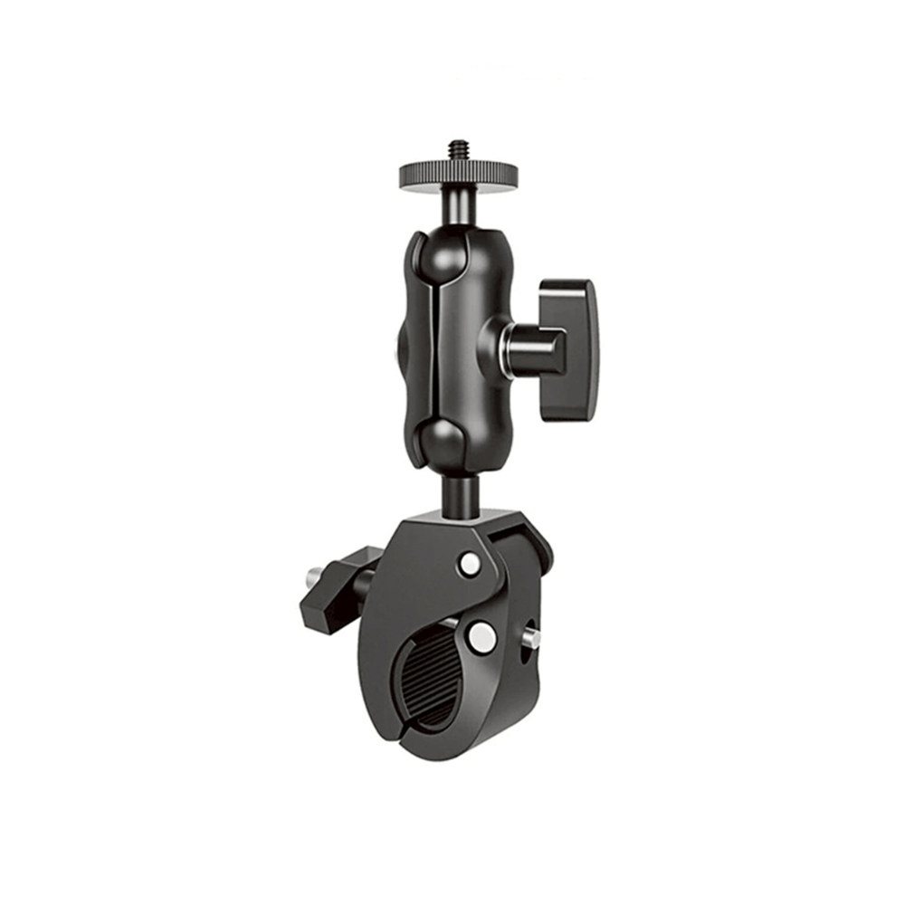 SJCAM Action Camera Motorcycle / Bike Handlebar C-Clamp Mount 360° Aluminum with ABS