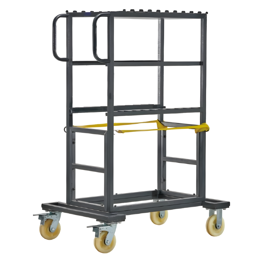Dearkol Heavy Duty Grip Cart with 200kg Load Capacity 6"- 8" Caster Wheels and Steel & Aluminum Construction | DK-008, DK-015