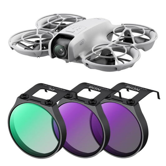 K&F Concept Nano-X Series UV Ultraviolet Filters / CPL Circular Polarizer / ND8 16 32 64 Neutral Density Lens Filter with 28 Multi-Layer Coated Imported AGC Optical Glass and 3 & 4 Light Reduction Stop for DJI NEO Drone Photo / Video