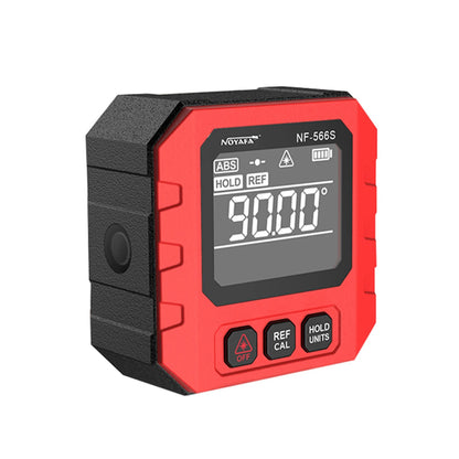 Noyafa NF-566S Double-Sided Laser Digital Inclinomter High Precision Angle Measuring Tool with VA LCD Screen Display, Built-In 3.7V 390mAh Lithium Battery, USB-C Charging Cable for Industrial, Maintainance, and Home Improvements
