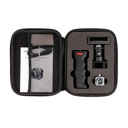 Noyafa NF-588E USB-C Smartphone Telephoto Infrared Thermal Imager Camera with Camera and Phone Holder, Handle Grip, Type C Male to Female Cable, Hard Case, Photo & Video Capture Mode, Temperature Tracker, Compass, GPS for Android Phones