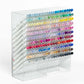 Ohuhu Art Marker Organizer (220 Slots) Acrylic Desk Display Rack and Holder for Markers, Pens, Pencils, and Art Brushes - Craft & Stationery