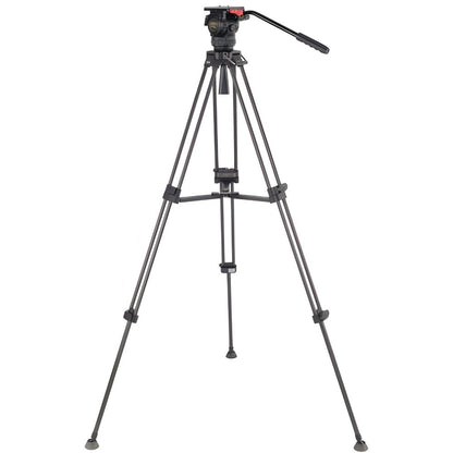 Teris TSN6AL PLUS | TSN6CF PLUS TS-N6 Fluid Head Tripod System w/ 2-Stage Aluminum/Carbon Fiber Legs