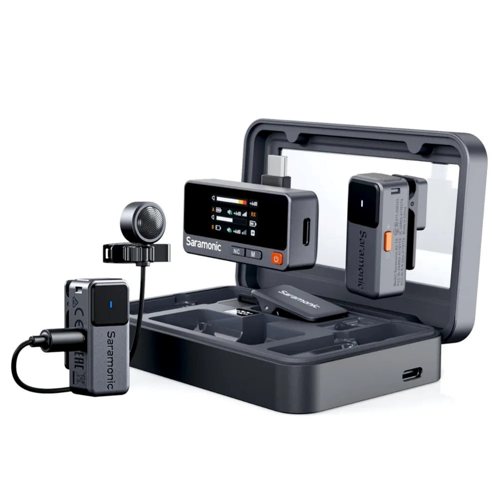 Saramonic Air Mini Pocket-Sized Wireless Lavalier Microphone System for Vloggers & Content Creators
