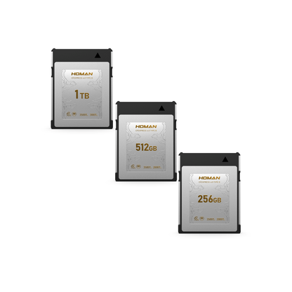 HOMAN 1TB 512GB 256GB CFExpress 4.0 Type B Memory Card VPG 400 12K RAW Support with 3500MB/s Read | up to 3100MB/s Write Speeds